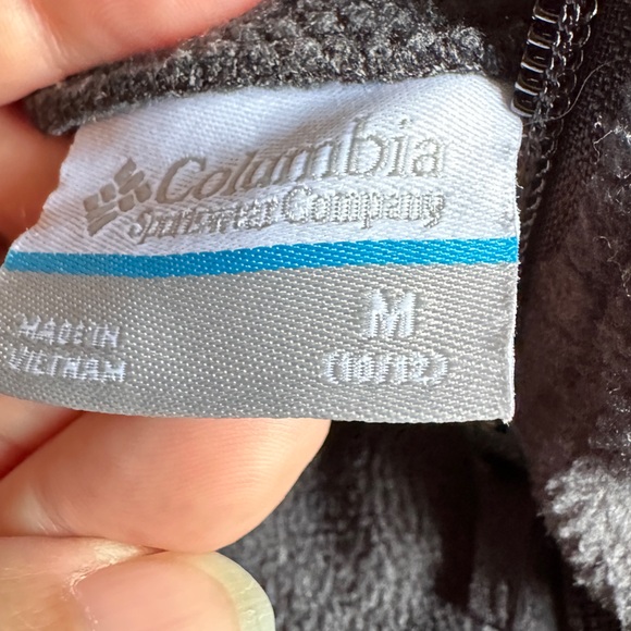 Columbia Kids Hooded Fleece Jacket Size M 10/12 Youth - Picture 6 of 8